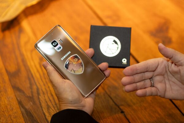 ALEONN Q-Guard elektroszmog védelem eszköz felmutatás