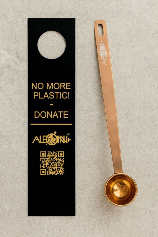 ALEONN SPOON rozéarany fém mérőkanál